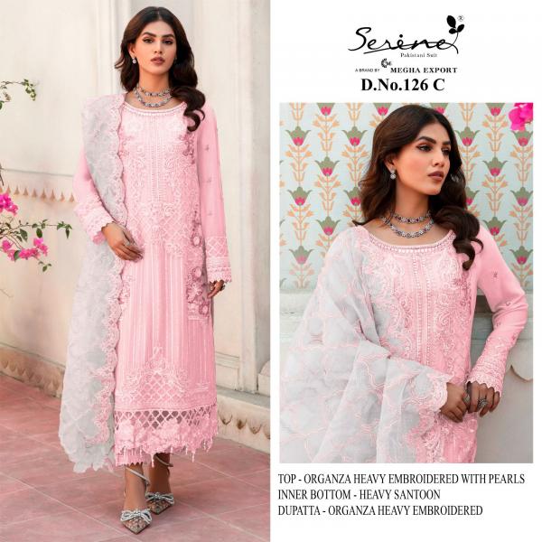 Serine S 126 A To D Exclusive organza Designer Pakistani Suit Collection